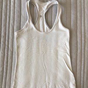 Lululemon White Cool Racerback Tank Top 4